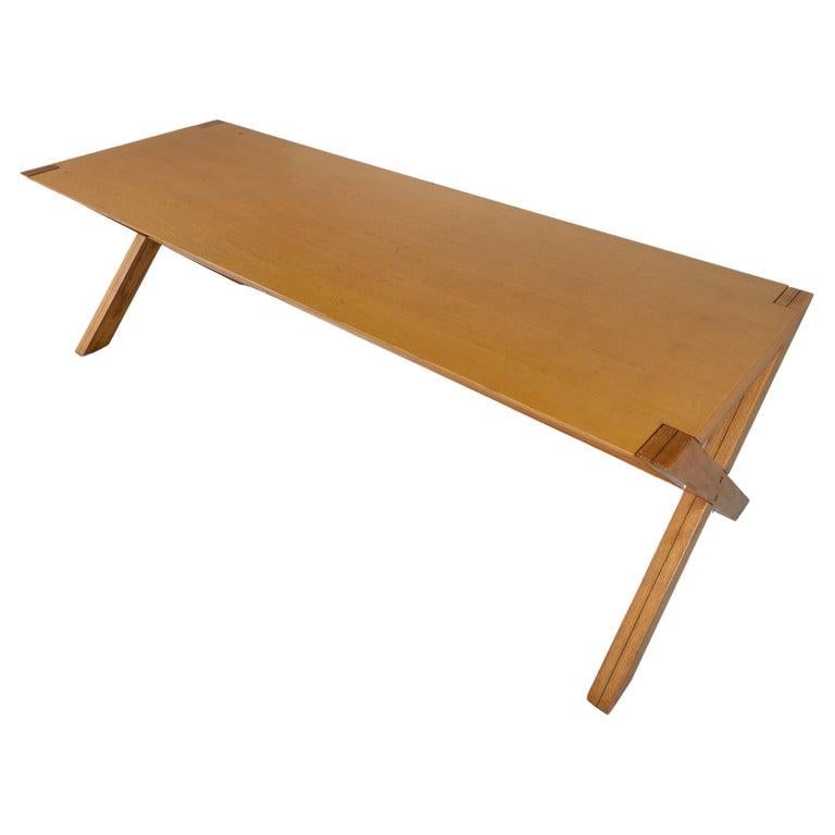 Mid-Century Wooden Dining Table Werther Toffoloni and Piero Palange for Germa In Good Condition For Sale In Brussels, BE