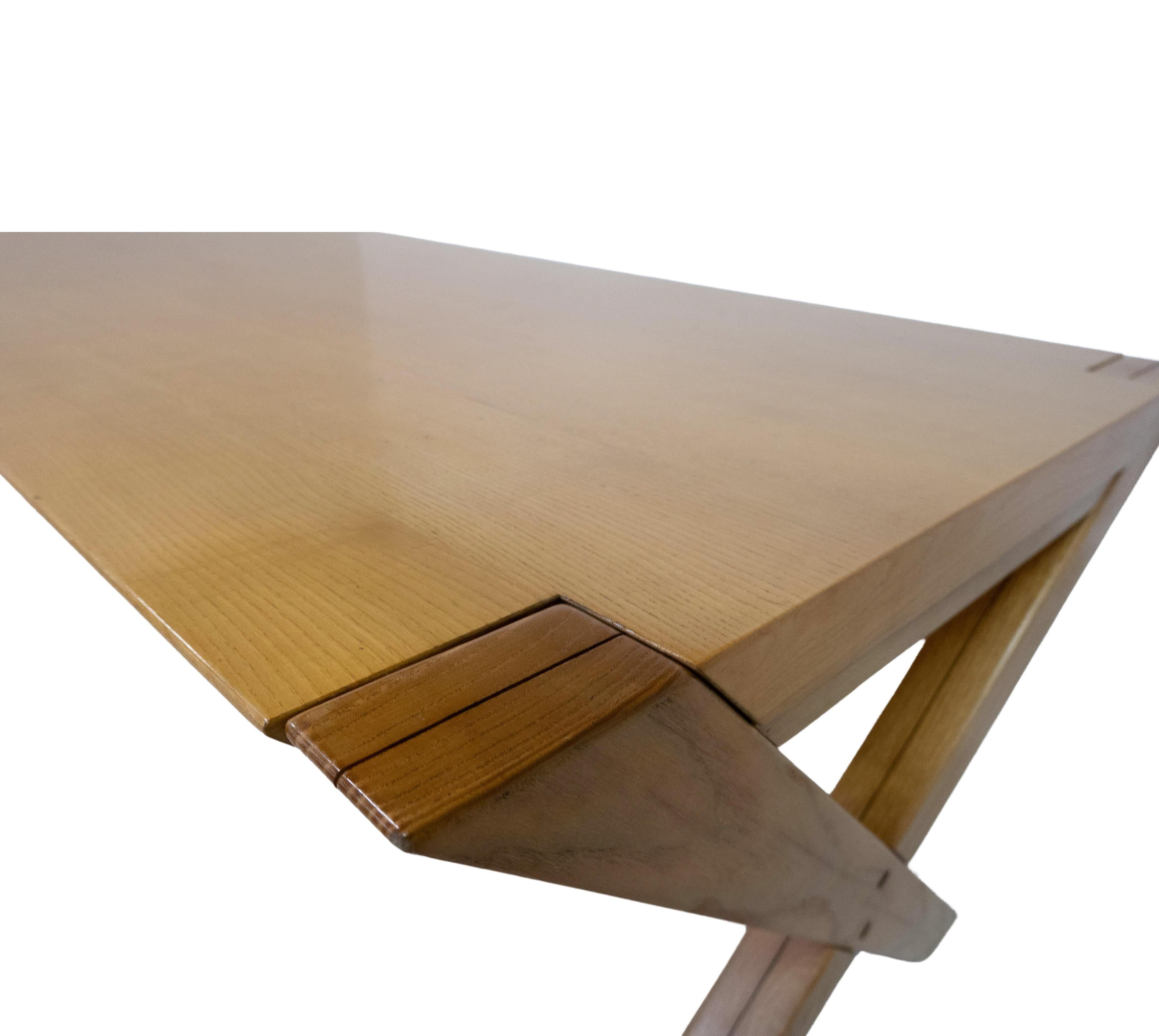 Mid-Century Wooden Dining Table Werther Toffoloni and Piero Palange for Germa For Sale 2