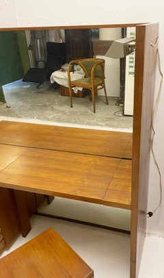 Mid-Century Wooden Dressing Table, Italy, 1950s