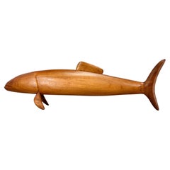 Mid Century Wooden Fish, Czechoslovakia