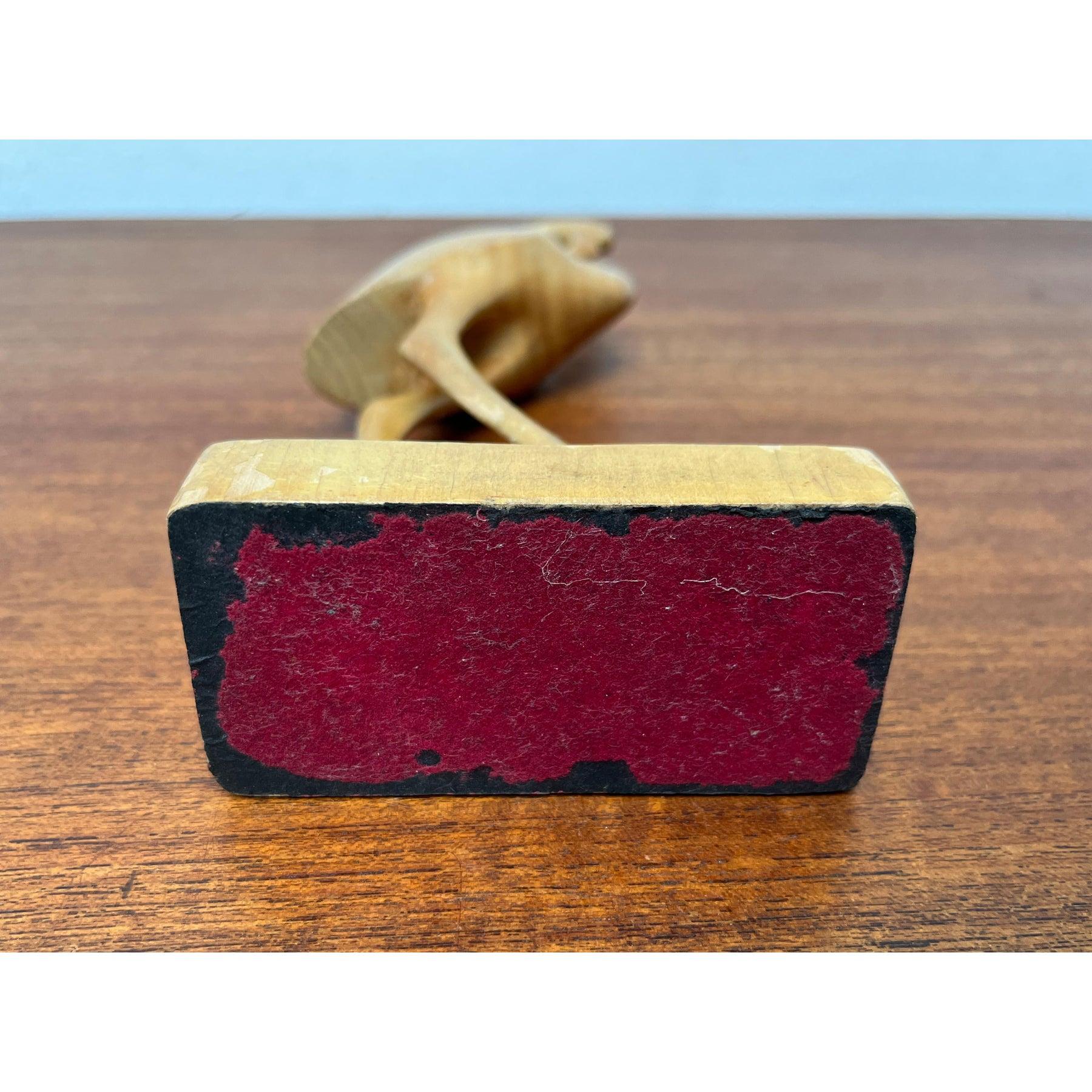 Figurine flamant rose en bois du milieu du siècle, 1960 en vente 6