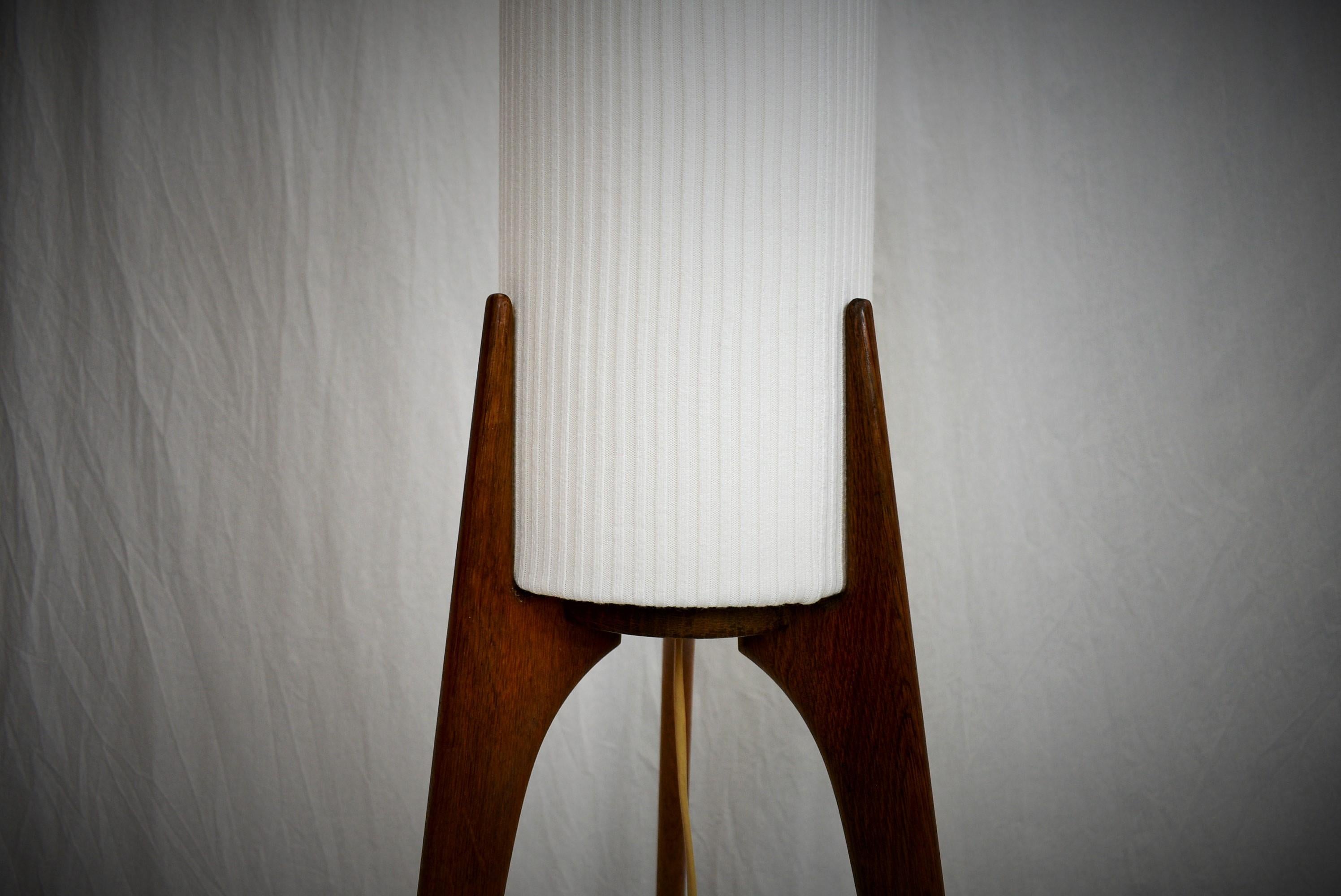 Mid-Century Wooden Floor Lamp by ULUV, 1950s / Czechoslovakia 4
