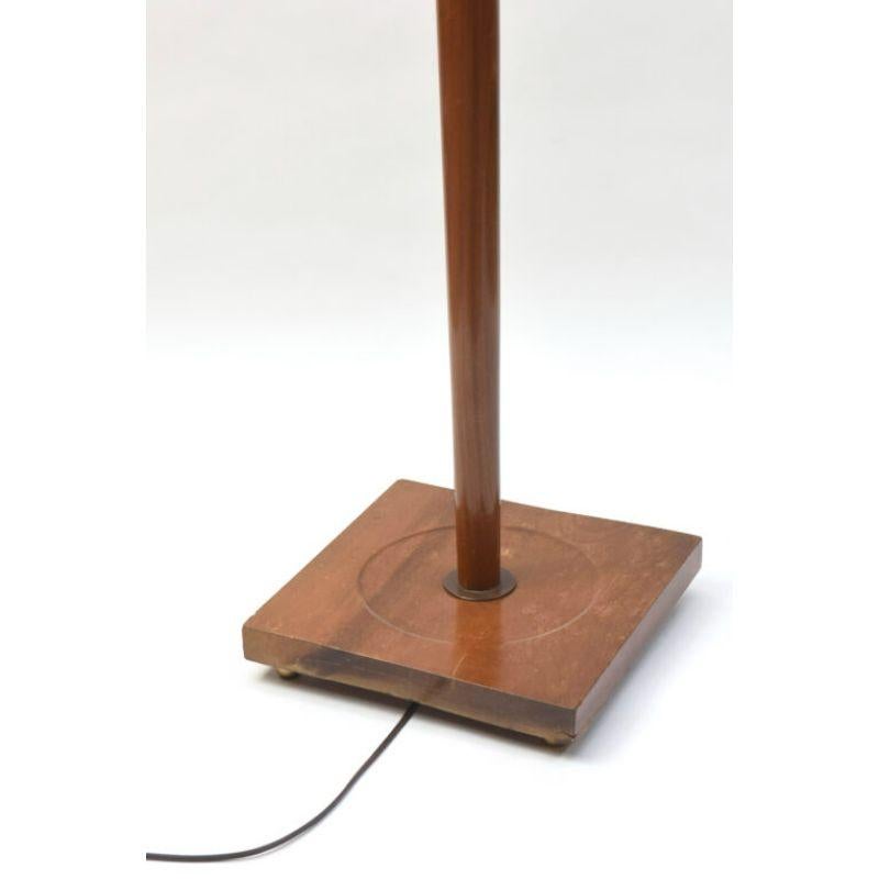 mid century modern floor lamp wood