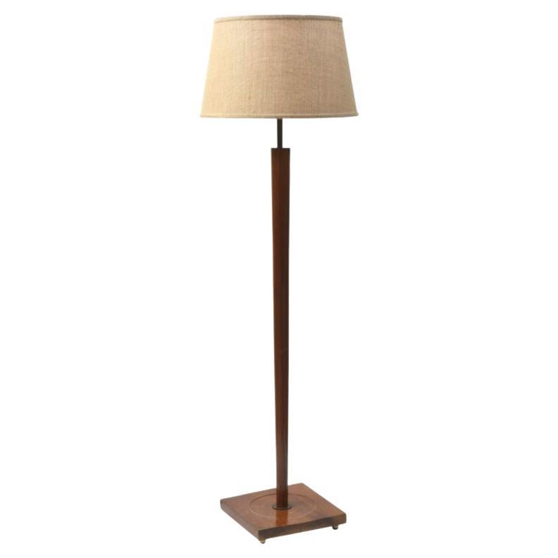 Mid Century Wooden Floor Lamp