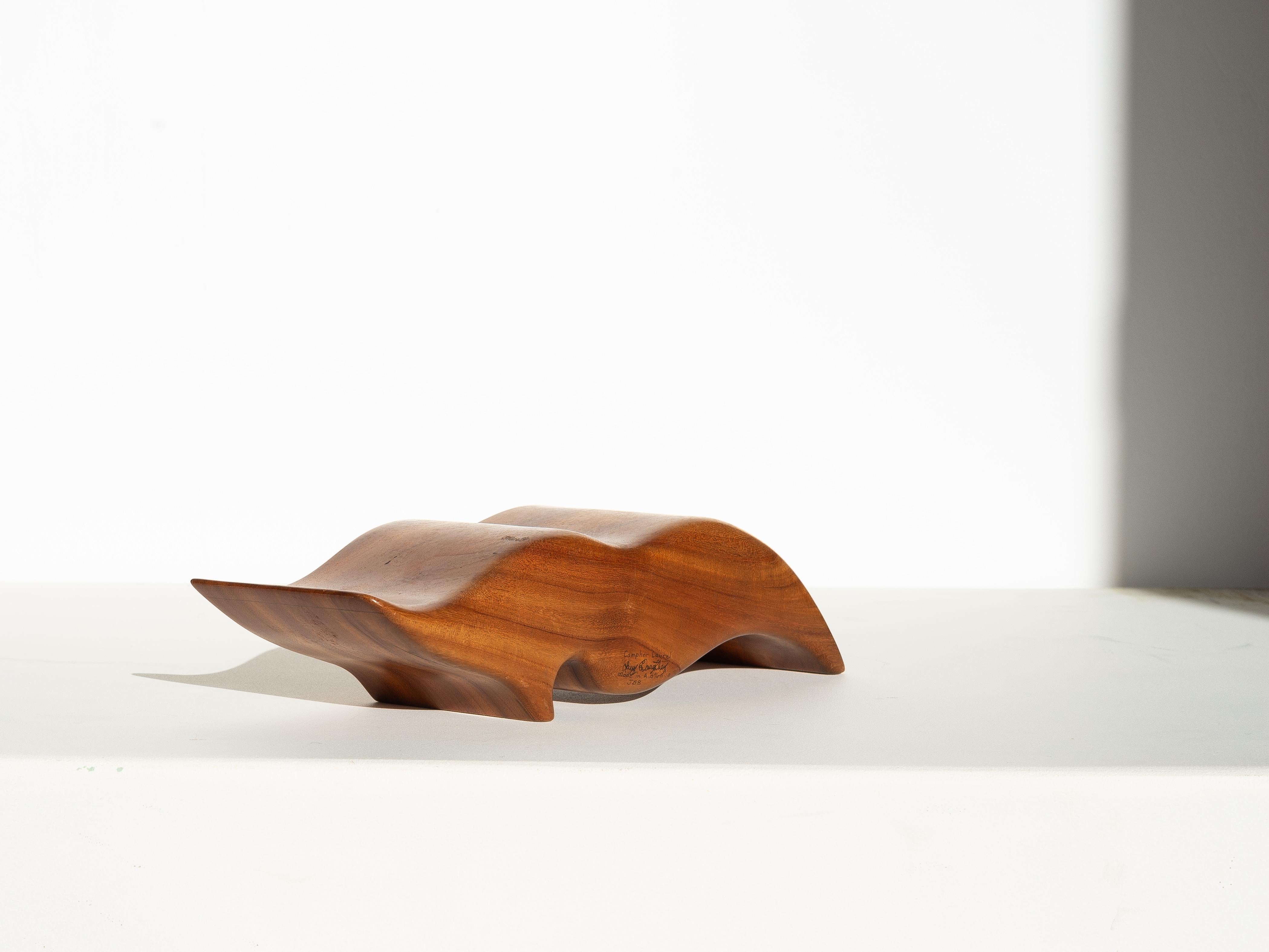 Boîte à bijoux en bois du milieu du siècle, forme libre avec tiroirs - Australie 1970 en vente 2