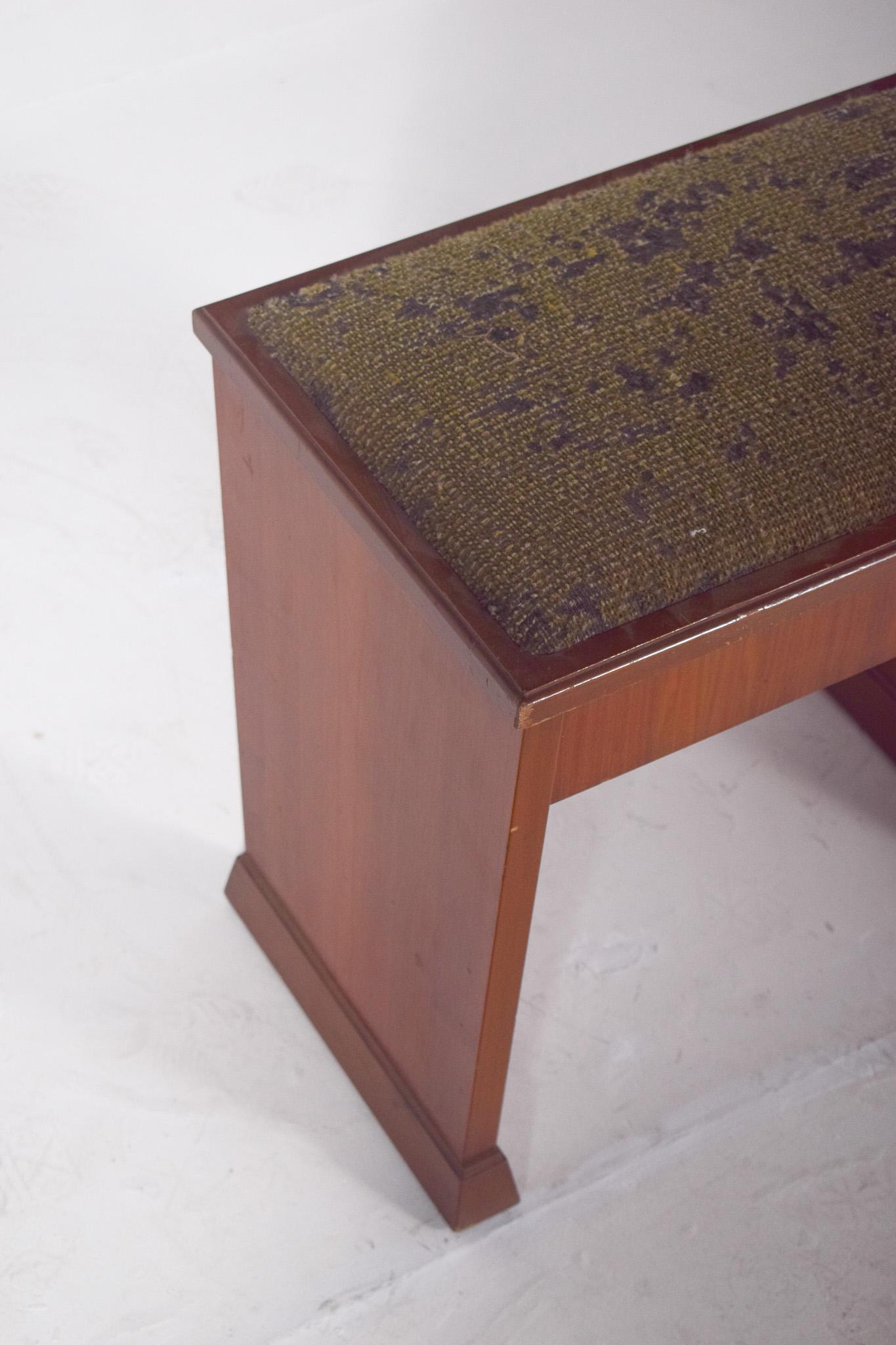 Banc de piano en bois du milieu du siècle Bon état - En vente à Lisboa, Lisboa