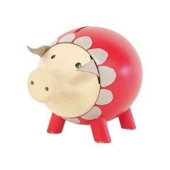 Mid-Century Wooden Piggy Bank, Sweden, 1960's