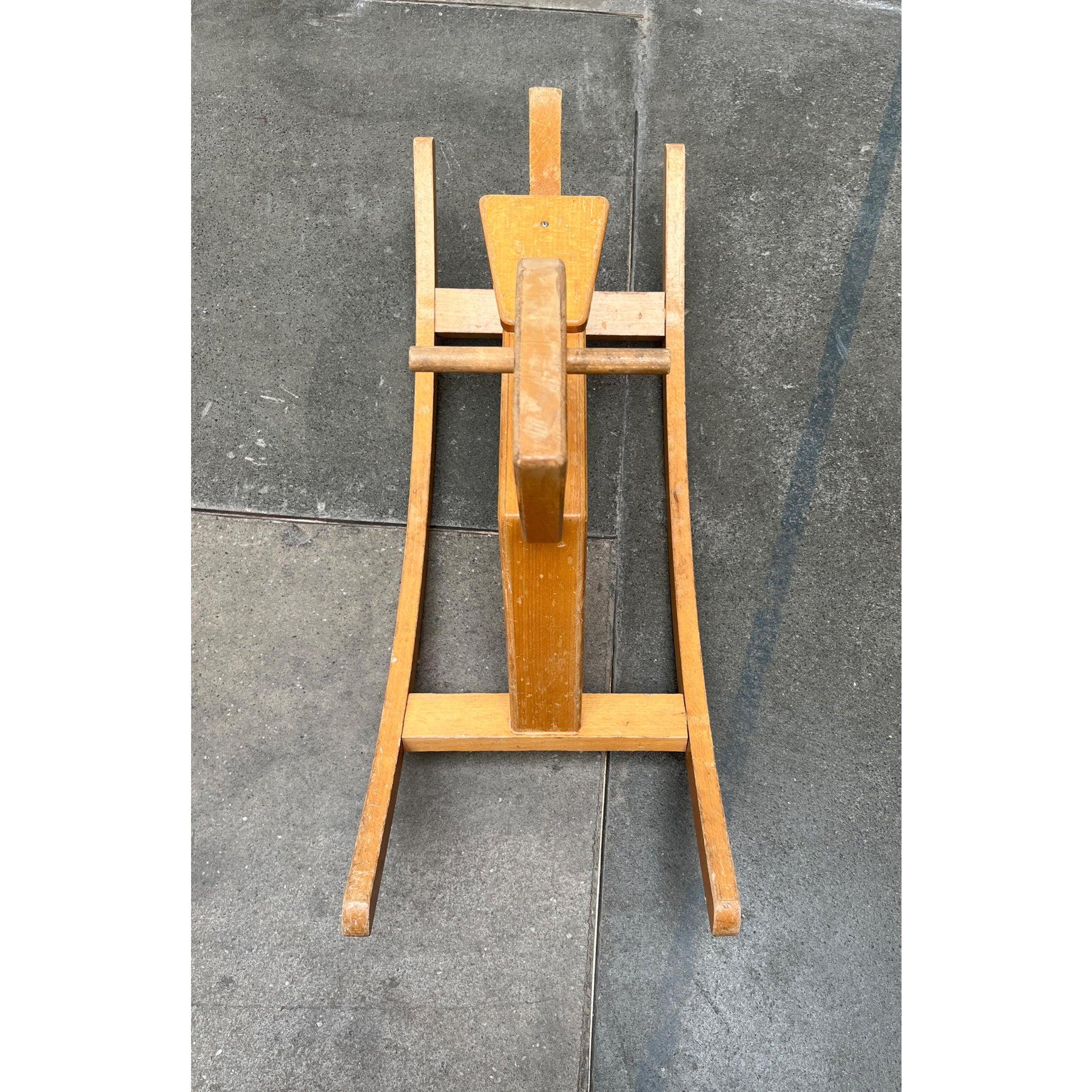 Cavallo a dondolo in legno di metà secolo, anni '60 in vendita 9