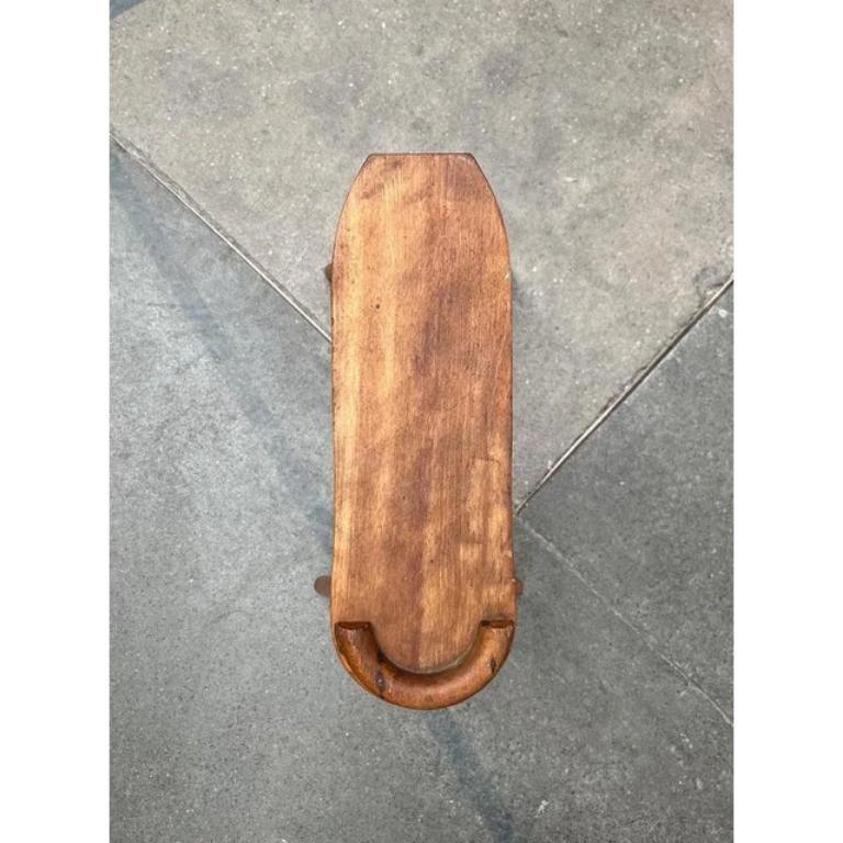 Mid-Century moderno Sgabello lustrascarpe in legno di metà secolo, anni '50 in vendita