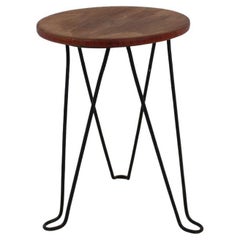 Mid-Century Wooden Stool, 1950's, Czechoslovakia