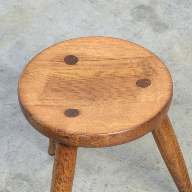 Midcentury Wooden Stool at 1stDibs mid century wooden stool, mid century wood stool, wooden