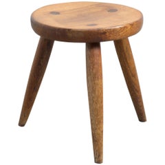 Midcentury Wooden Stool