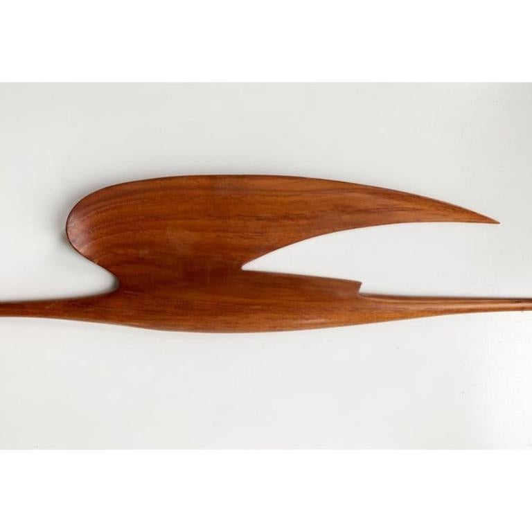 Mid-Century Wooden Teak Wall Deco Bird, 1960s, in Very Good conditions. Designed 1960 to 1969.

Additional information:
Materials: Teak
Color: Brown
Styles: Mid-Century Modern
Item Type: Vintage, Antique or Pre-owned
Dimensions: 22.44ʺW × 0.39ʺD ×