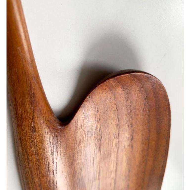 Mid-Century Modern Mid-Century Wooden Teak Wall Deco Bird, 1960s For Sale