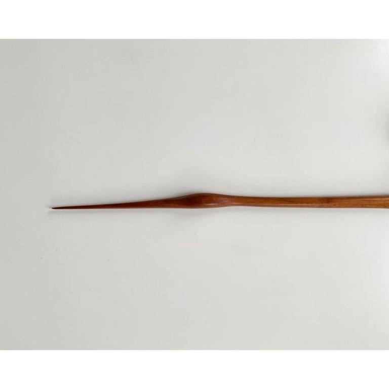 20th Century Mid-Century Wooden Teak Wall Deco Bird, 1960s For Sale