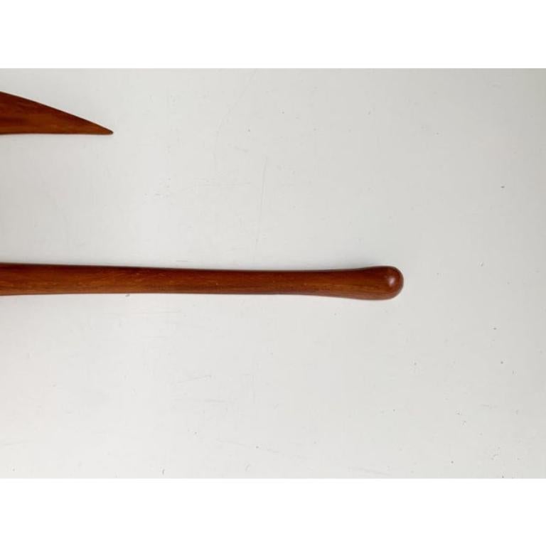 Mid-Century Wooden Teak Wall Deco Bird, 1960s For Sale 2