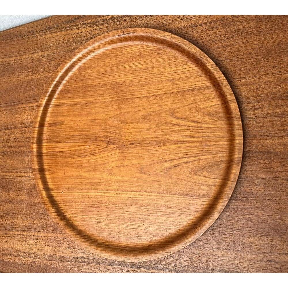 Bandeja de madera de mediados de siglo de Gena, Suecia, años 60 en venta 3