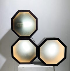 Mid-Century Wooden Wall light/ Ceiling Light, Italy, 1960s