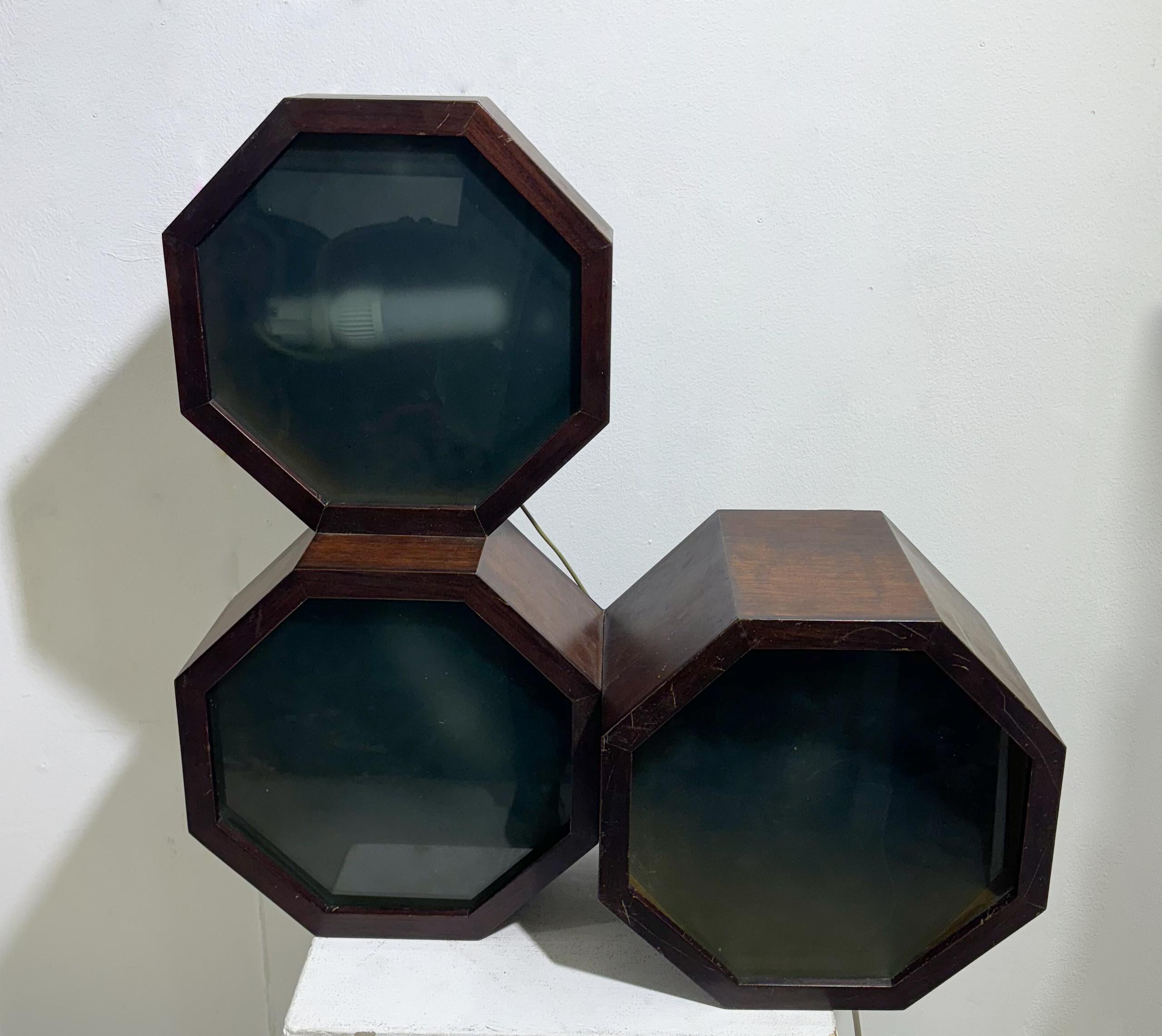 Mid-20th Century Mid-Century Wooden Wall light/ Ceiling Light, Italy, 1960s For Sale