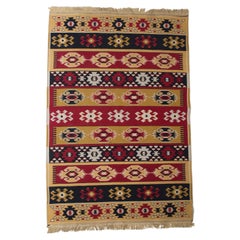 Retro Midcentury Boho Style Wool Carpet, 1960s