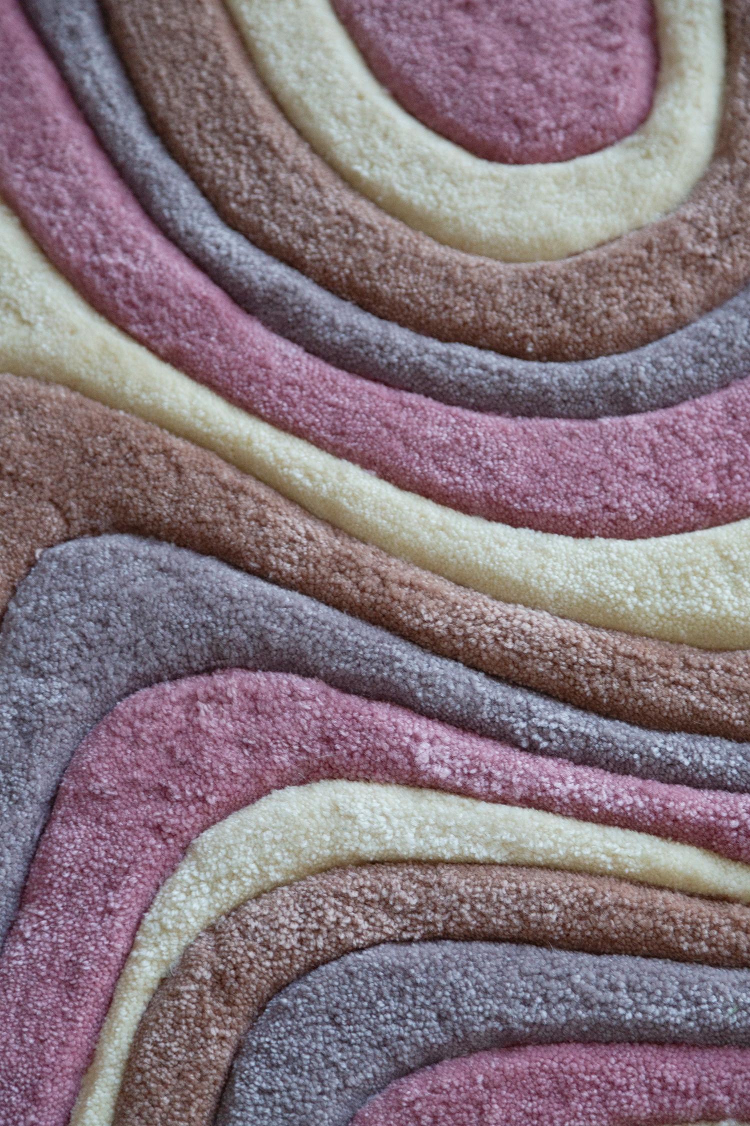 Tapis en laine du milieu du siècle, France, Europe, années 1960 en vente 4