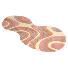 Mid Century Wool Carpet, France, Europe, 1960s
