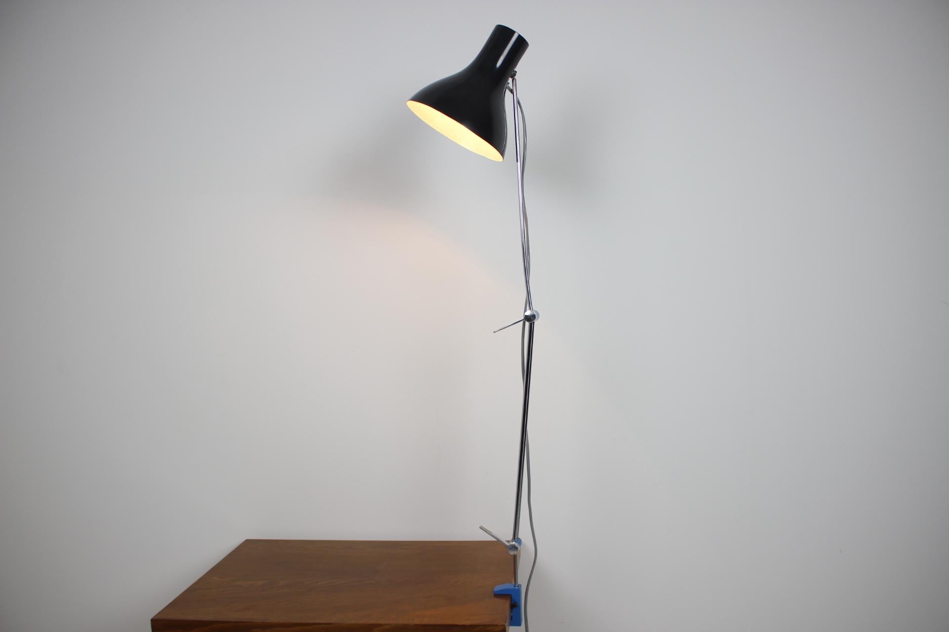 Midcentury Work Adjustable Table Lamp Designed by Josef Hůrka for Napako, 1960 For Sale 4