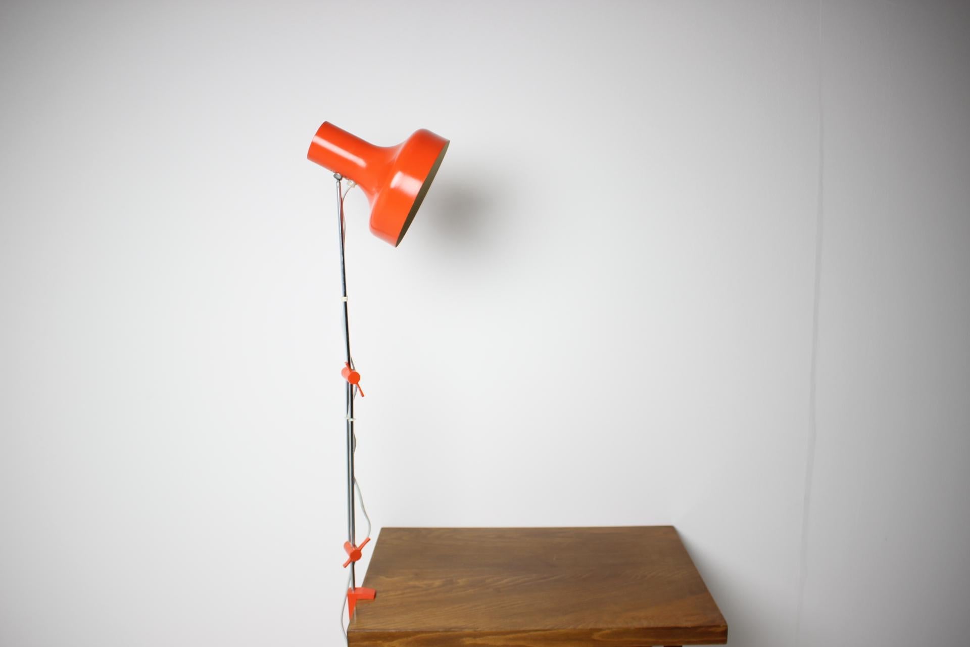 Midcentury Work Adjustable Table Lamp Designed by Josef Hůrka for Napako, 1960 For Sale 7