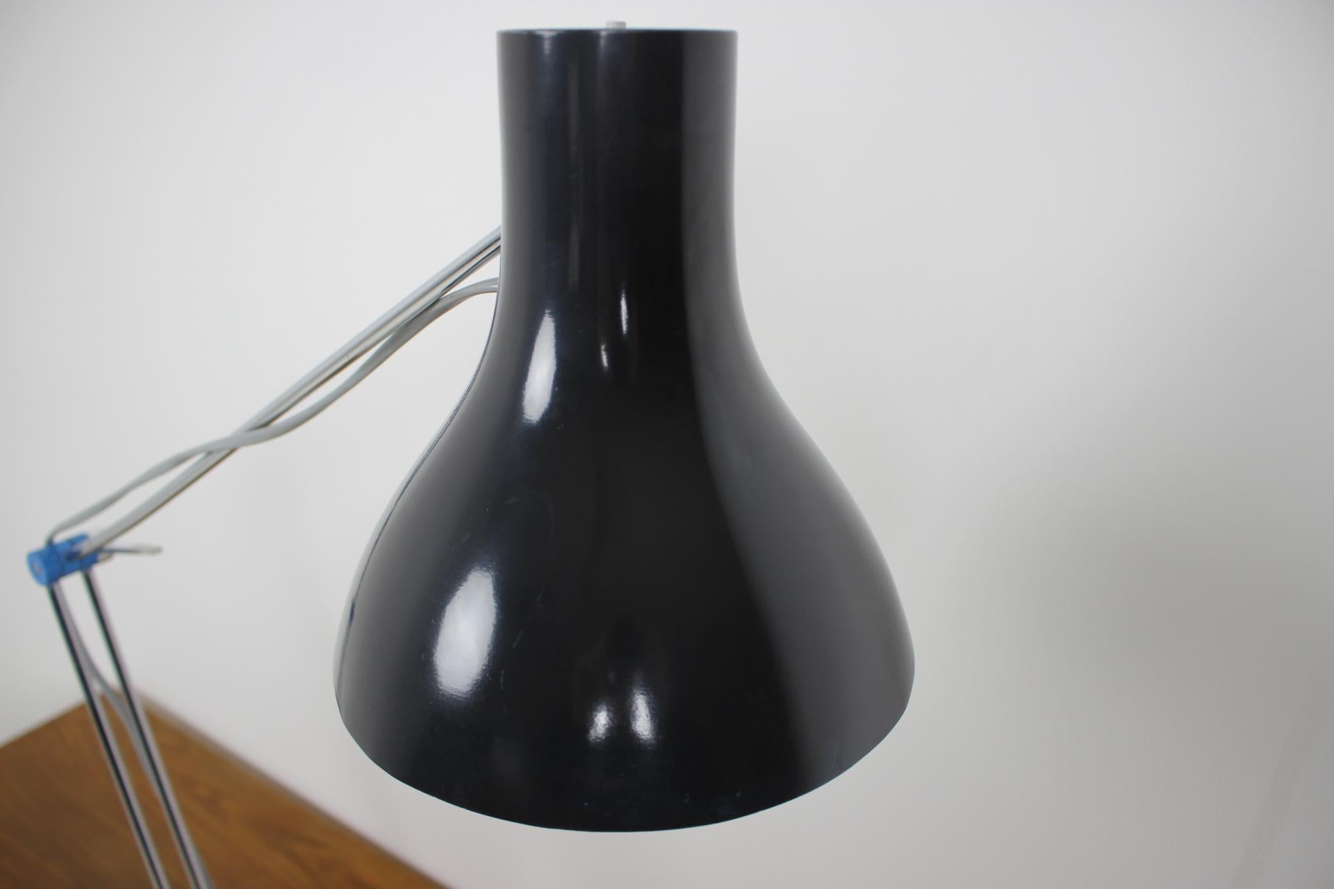 Czech Midcentury Work Adjustable Table Lamp Designed by Josef Hůrka for Napako, 1960 For Sale
