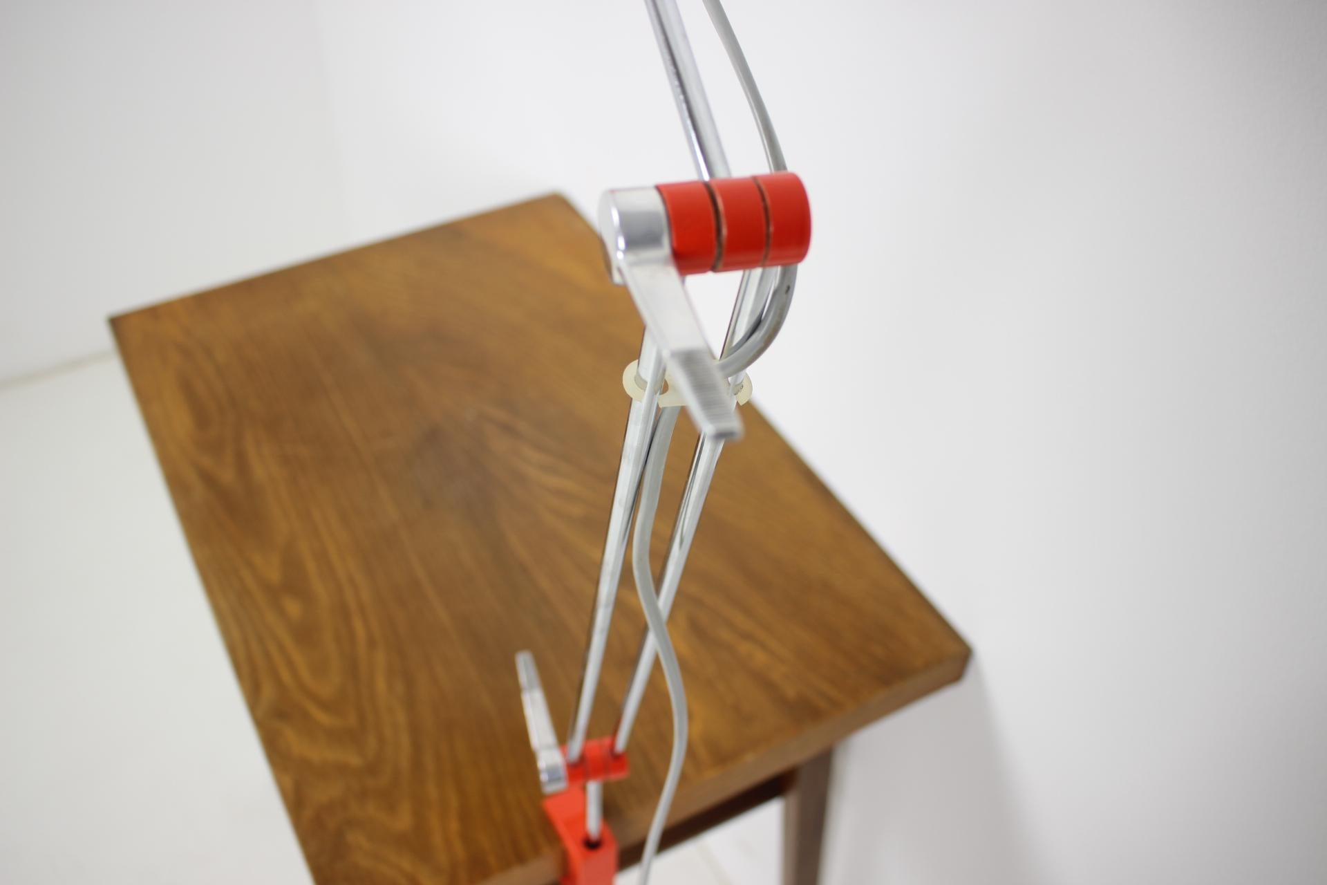 Mid-20th Century Midcentury Work Adjustable Table Lamp Designed by Josef Hůrka for Napako, 1960 For Sale