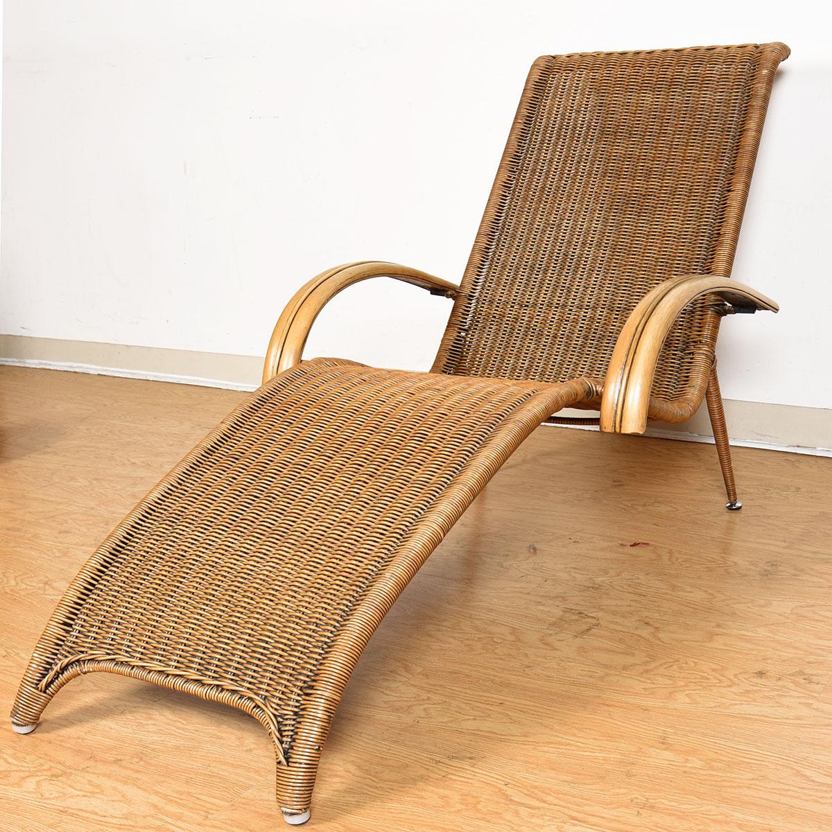 woven chaise lounge