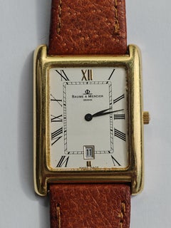 Mid Century Armbanduhr von Baume & Mercier in 18K Gelbgold, Schweiz 1970er Jahre