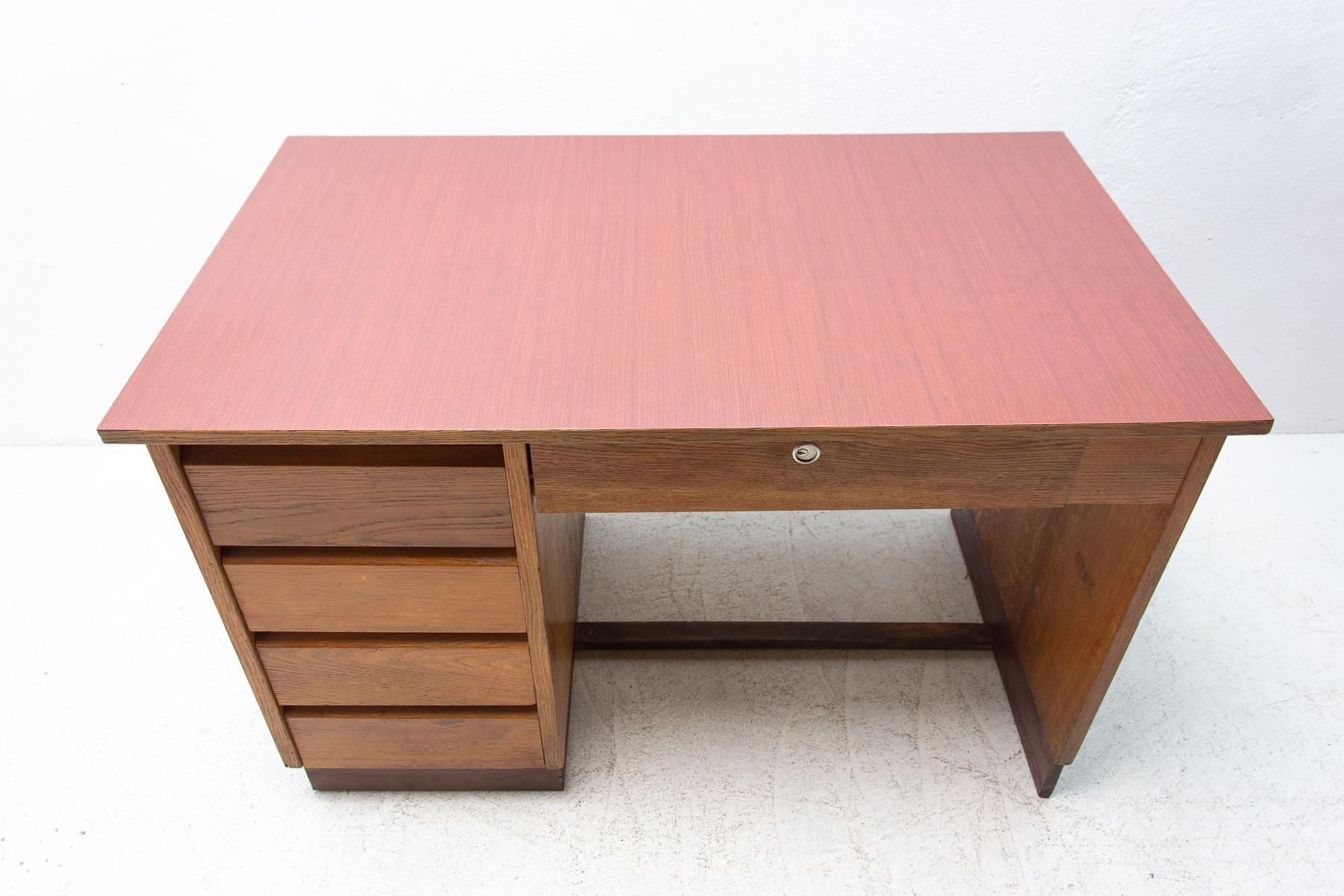 Mid-Century Writing Desk, 1960's, Czechoslovakia, Brussels Period For Sale 6