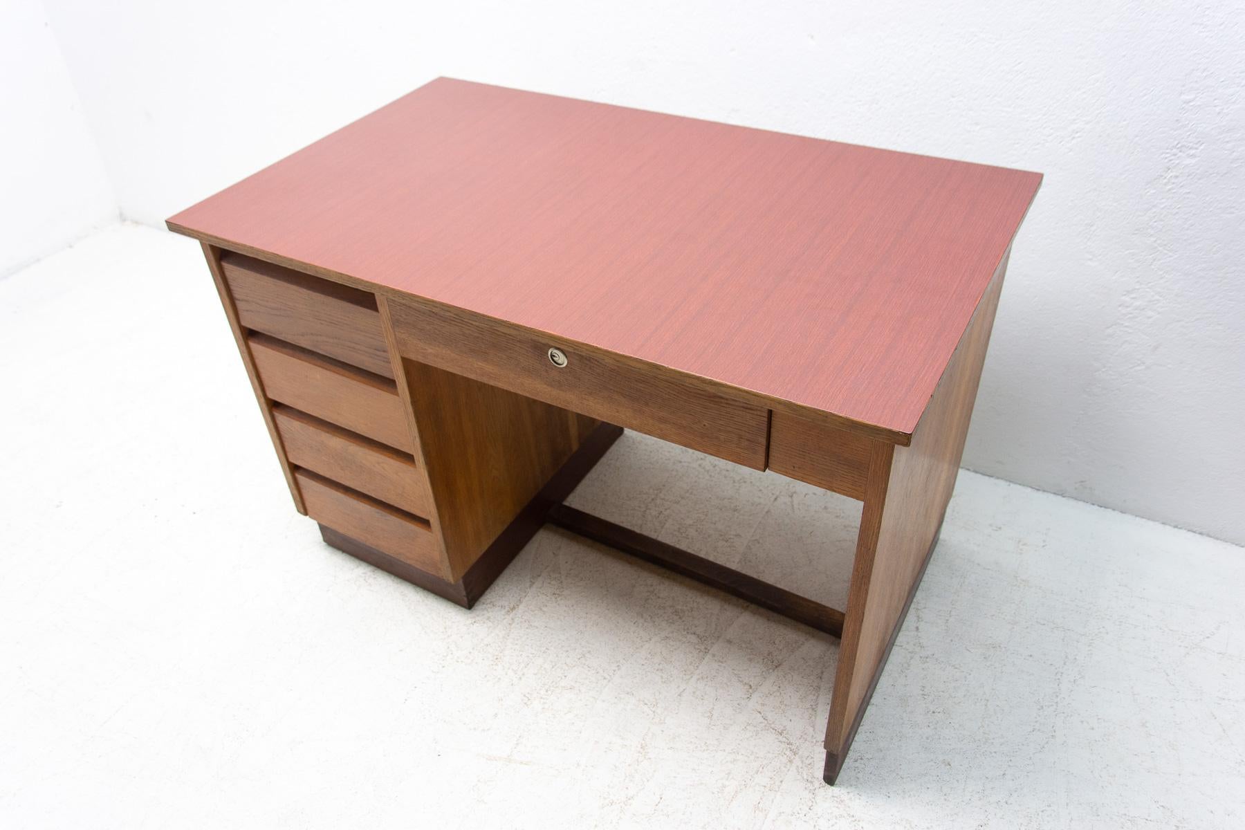 Mid-Century Writing Desk, 1960's, Czechoslovakia, Brussels Period For Sale 7