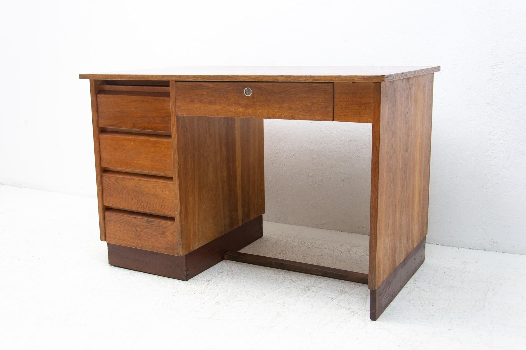 Mid-Century Modern Mid-Century Writing Desk, 1960's, Czechoslovakia, Brussels Period For Sale