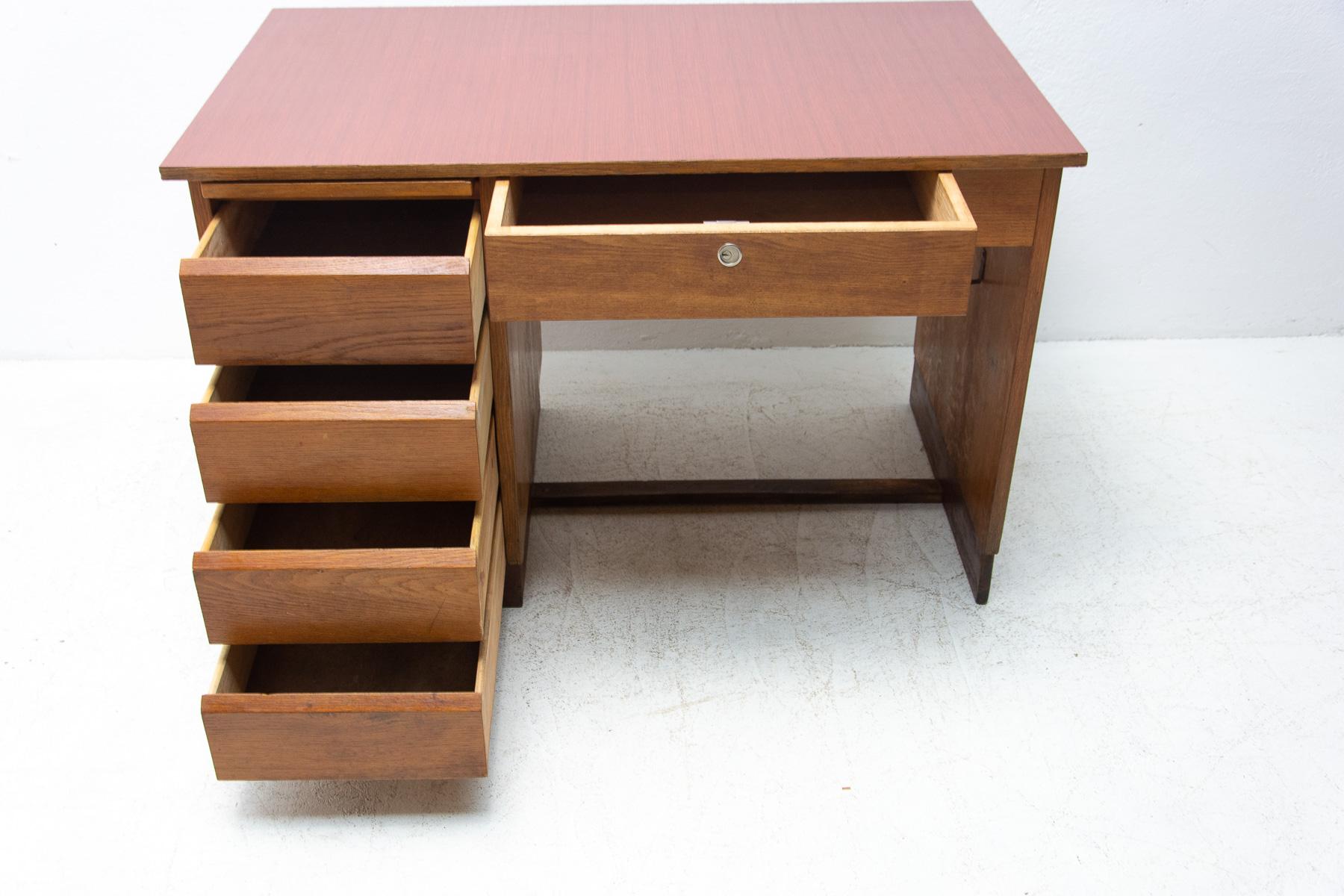 Mid-Century Writing Desk, 1960's, Czechoslovakia, Brussels Period For Sale 1