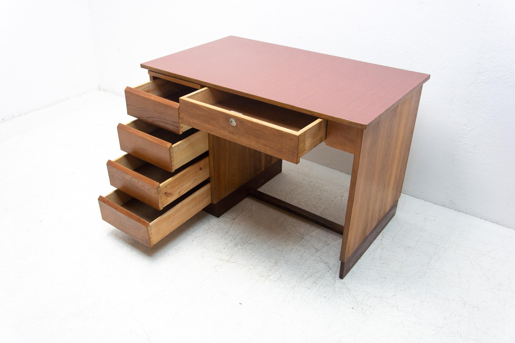 Mid-Century Writing Desk, 1960's, Czechoslovakia, Brussels Period For Sale 2