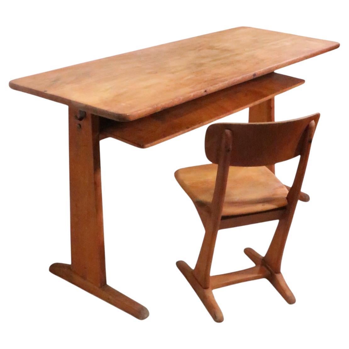 Escritorio y silla de mediados de siglo de Carl Sasse para Casala Alemania c. 1950