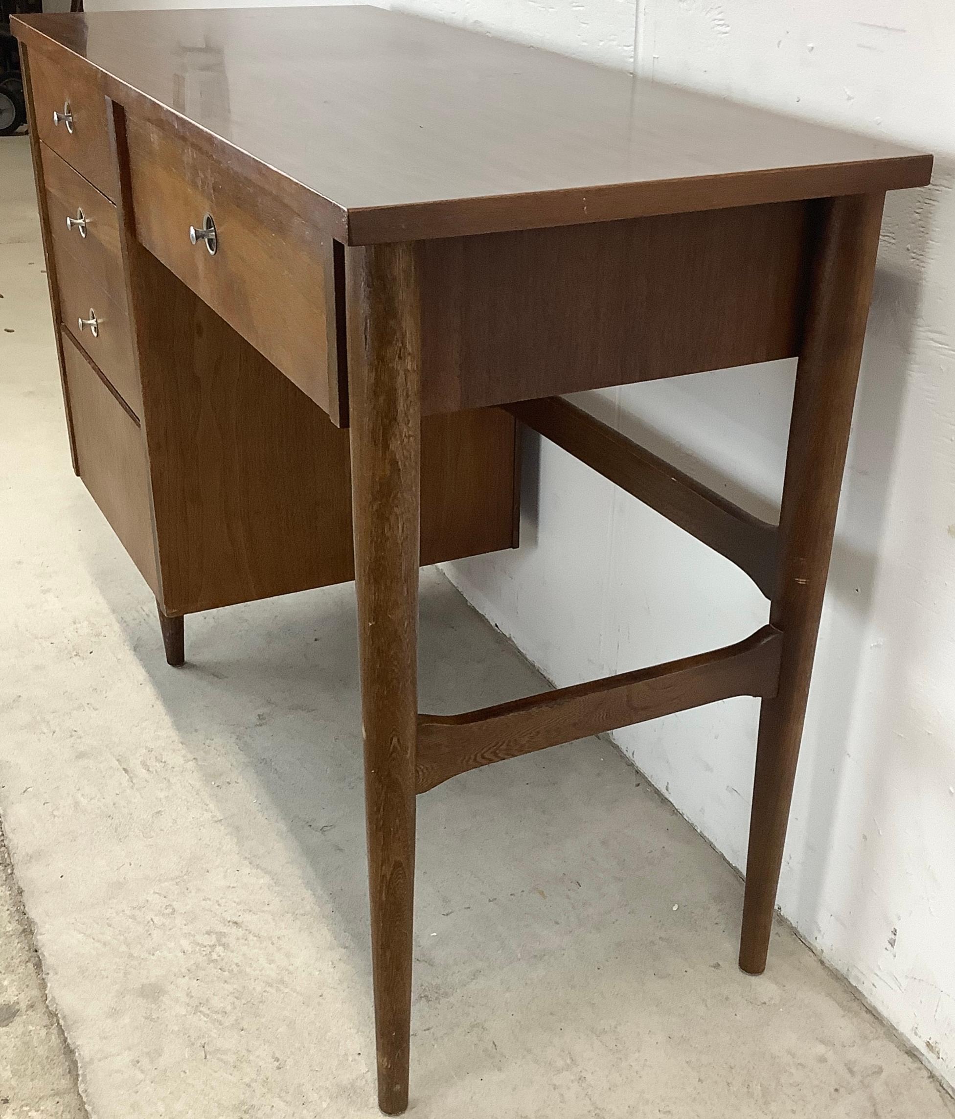 Wood Mid-Century Writing Desk by Basset For Sale