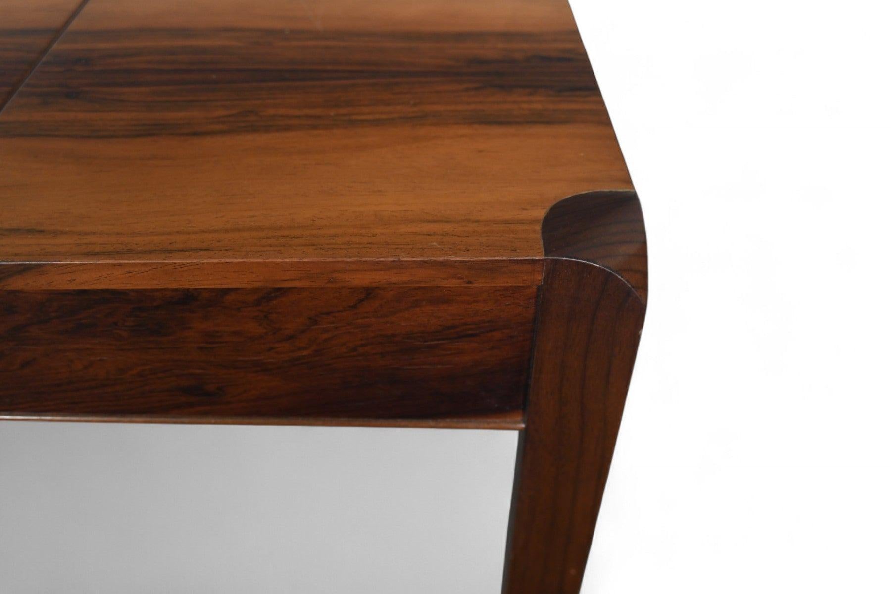 Mid Century Writing Desk / Vanity in Brazilian Rosewood For Sale 13