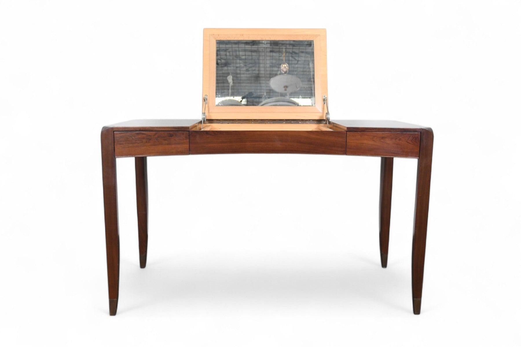 Danish Mid Century Writing Desk / Vanity in Brazilian Rosewood For Sale