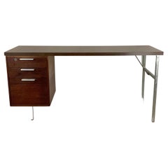 Retro Mid-Century Writing Desk with Filing Drawer