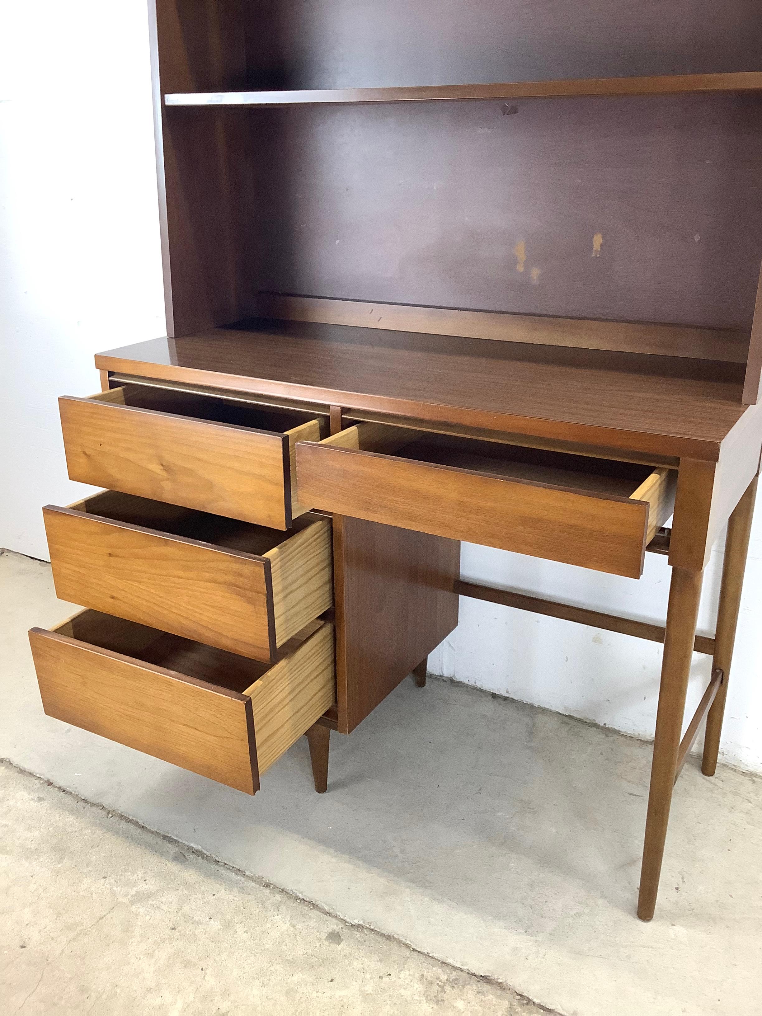Other Mid-Century Writing Desk With Shelf Topper