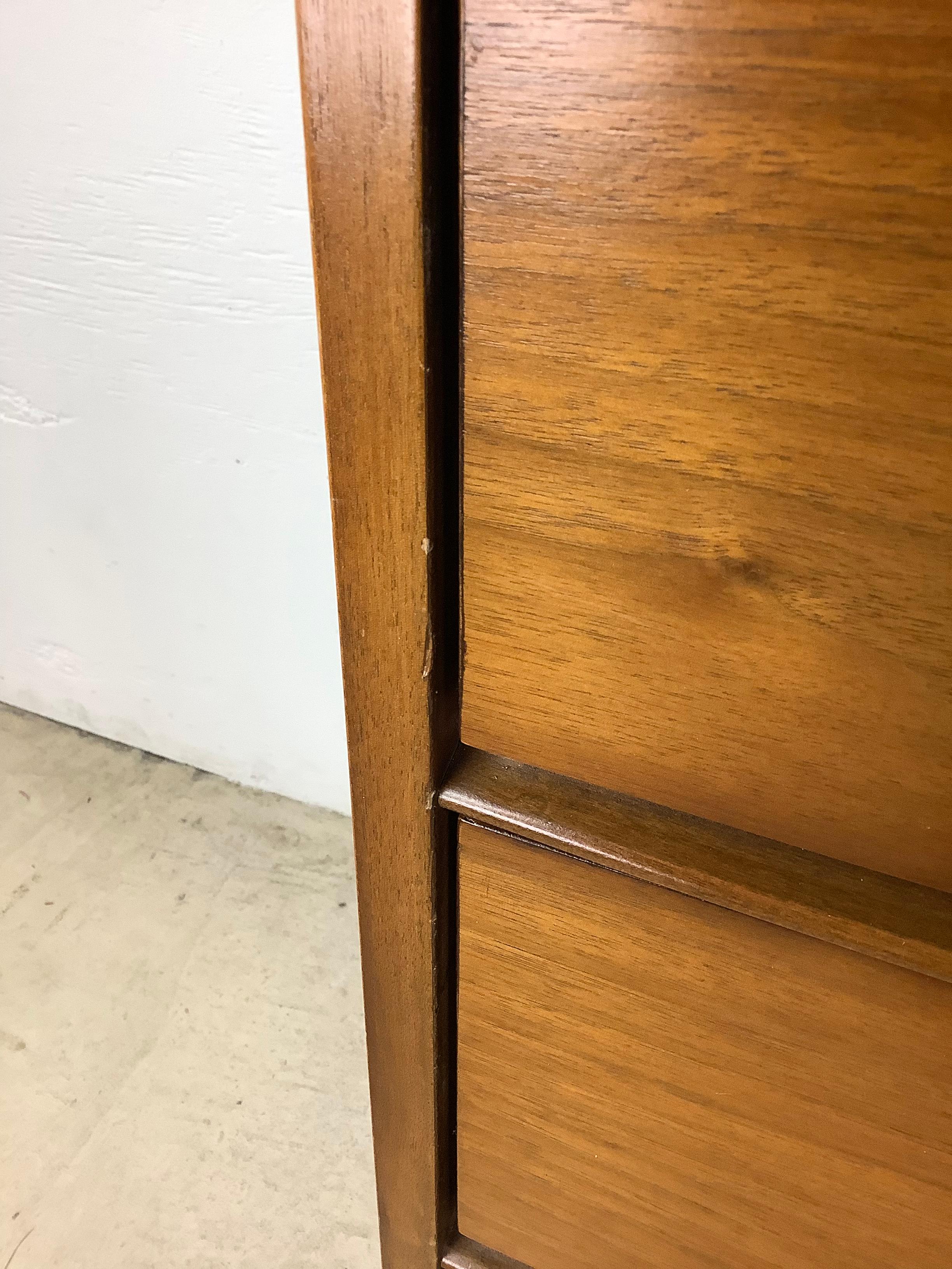 Laminate Mid-Century Writing Desk With Shelf Topper