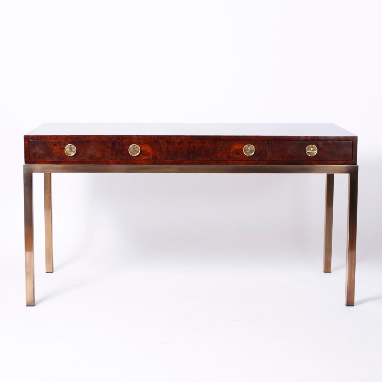 Midcentury Writing Table or Desk by Mastercraft at 1stDibs