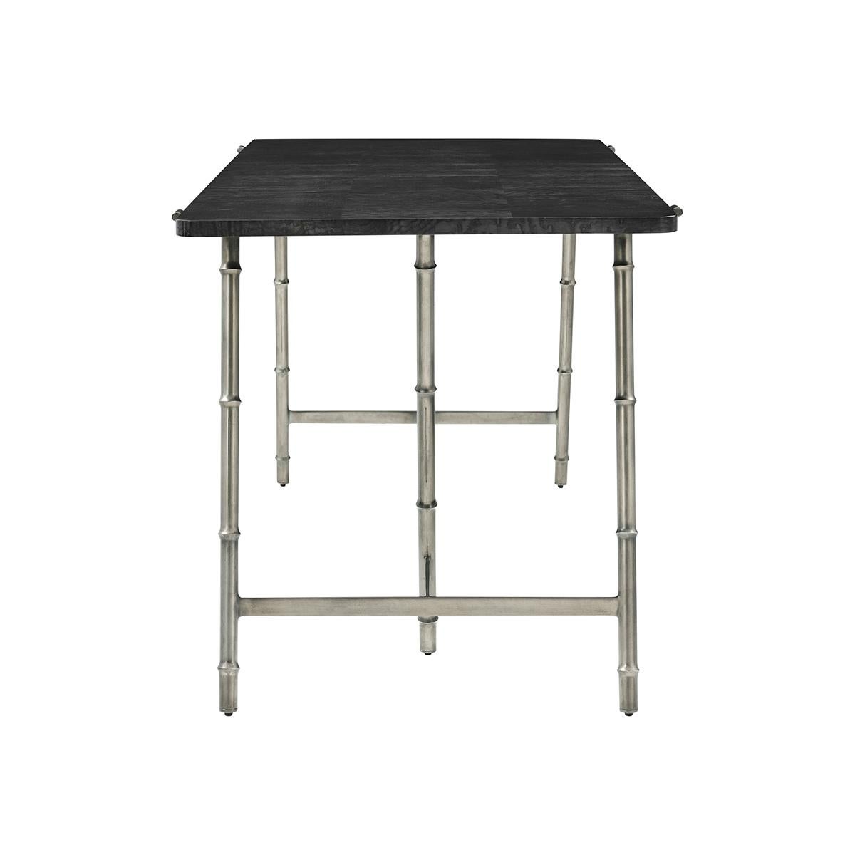 Mid-Century Modern Mid Century Writing Table - Silent Black For Sale
