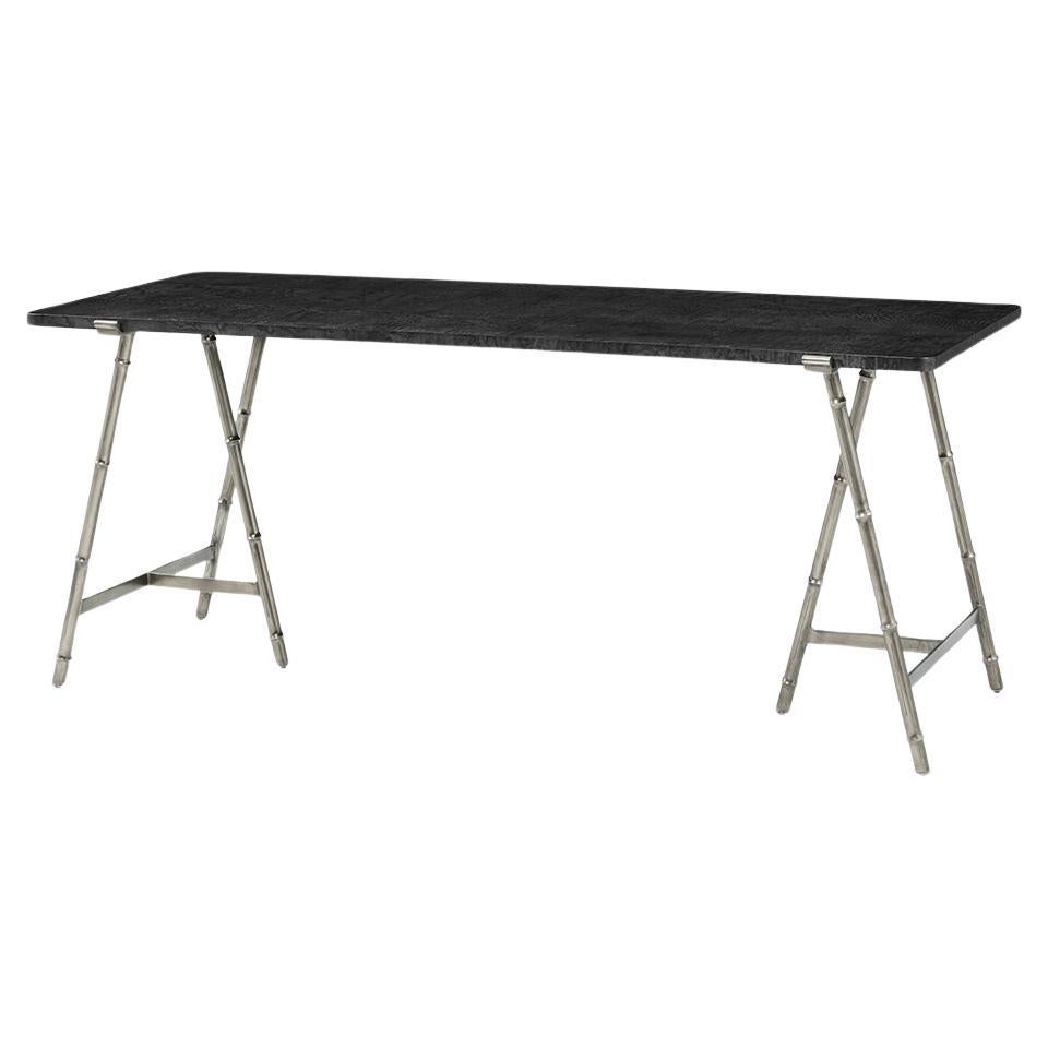 Mid Century Writing Table - Silent Black For Sale