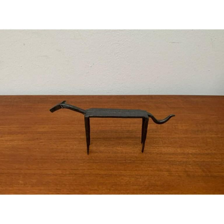 Mid-Century Wrought Iron Animal Sculpture For Sale 5