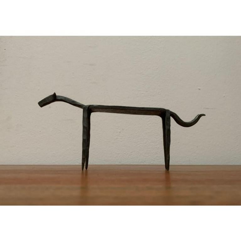 Mid-Century Wrought Iron Animal Sculpture For Sale 7