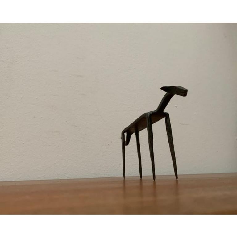Mid-Century Wrought Iron Animal Sculpture In Excellent Condition For Sale In Hamburg, DE